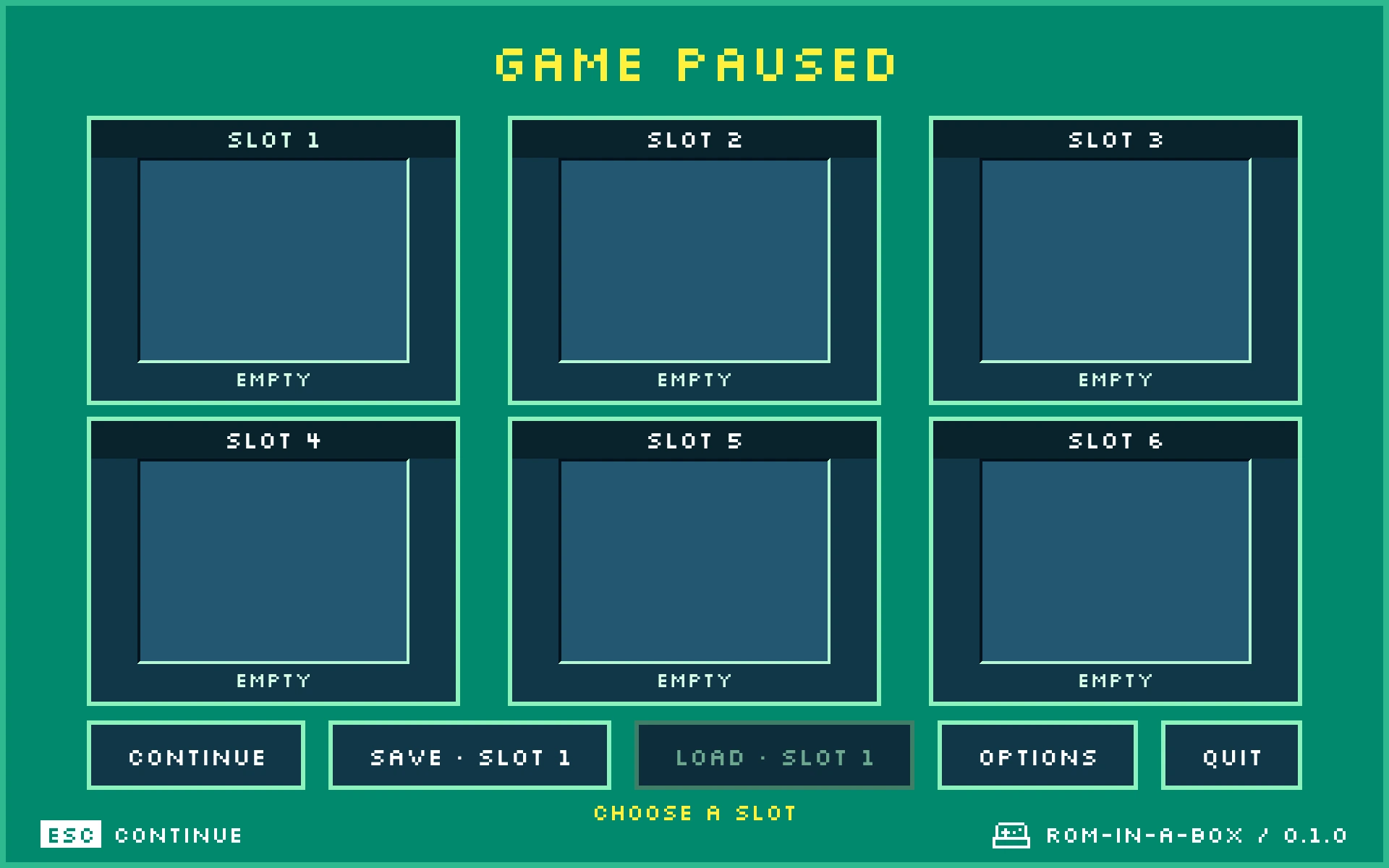 The Pixel menu